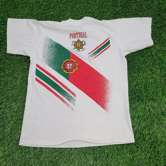 Vintage Portugal Soccer Shirt Medium 21x26 Football - Picture 2 of 13